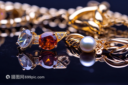 闪亮的珠宝首饰与智能科技 融合奢华与创新的未来潮流